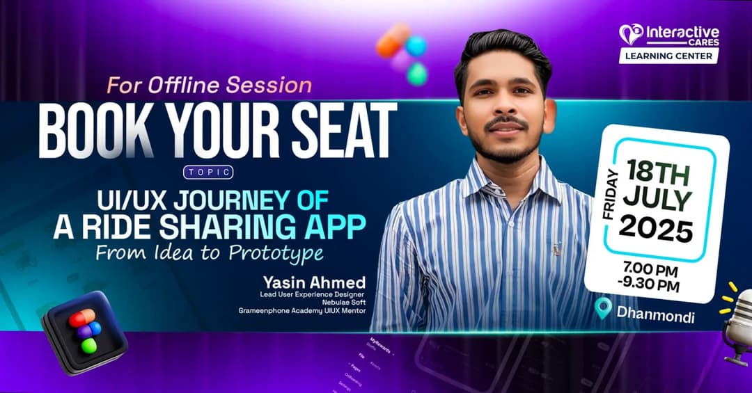 Offline Workshop on UI/UX Journey of a Ride-Sharing App—from Idea to Prototype