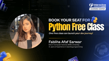 ফ্রি অফলাইন ক্লাসে শিখুন Python এর বেসিকস
